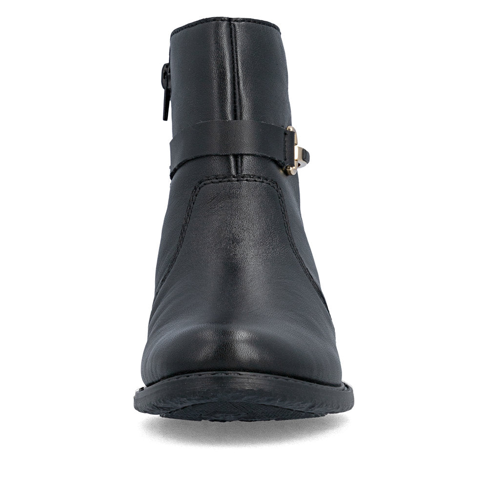 Rieker 74856-00 Black H Fit Ankle Boots