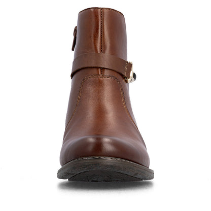 Rieker 74856-22 Cognac Tan & Navy H Fit Boots