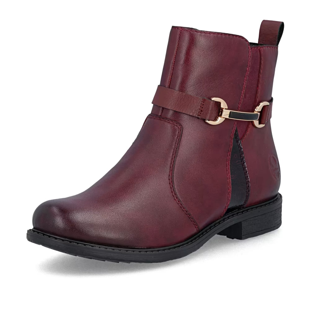 Rieker 74856-35 Bordo Burgundy H Fit Boots