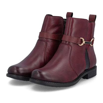 Rieker 74856-35 Bordo Burgundy H Fit Boots