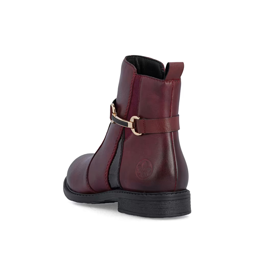 Rieker 74856-35 Bordo Burgundy H Fit Boots