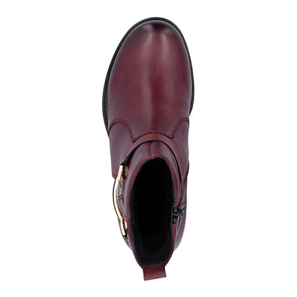 Rieker 74856-35 Bordo Burgundy H Fit Boots