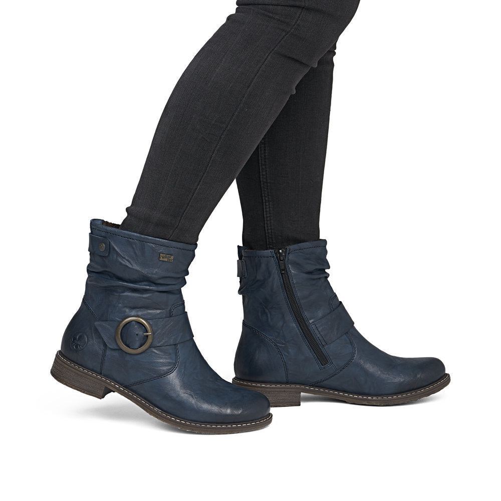 Rieker TEX 74857-14 Navy H Fit Boots