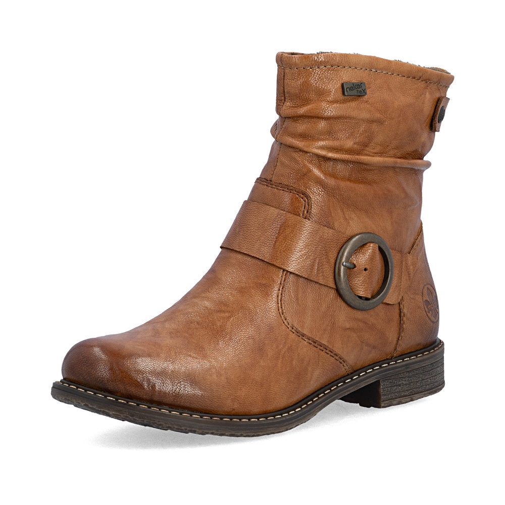 Rieker TEX 74857-22 Cuoio Tan H Fit Boots