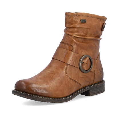 Rieker TEX 74857-22 Cuoio Tan H Fit Boots