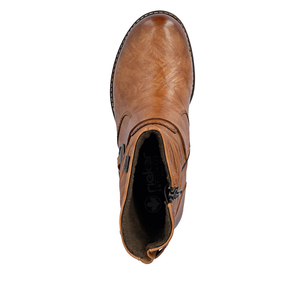 Rieker TEX 74857-22 Cuoio Tan H Fit Boots