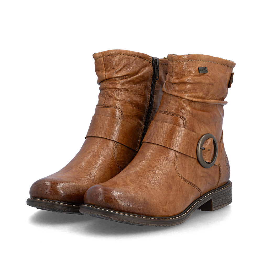 Rieker TEX 74857-22 Cuoio Tan H Fit Boots