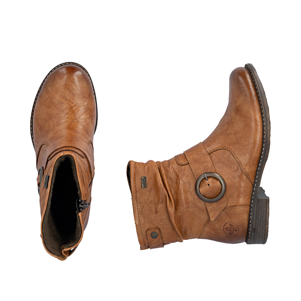 Rieker TEX 74857-22 Cuoio Tan H Fit Boots