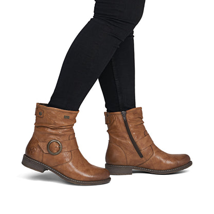 Rieker TEX 74857-22 Cuoio Tan H Fit Boots
