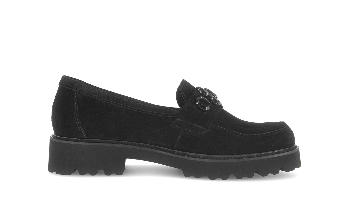 Gabor 75.241.17 Black Slip On Moccasins