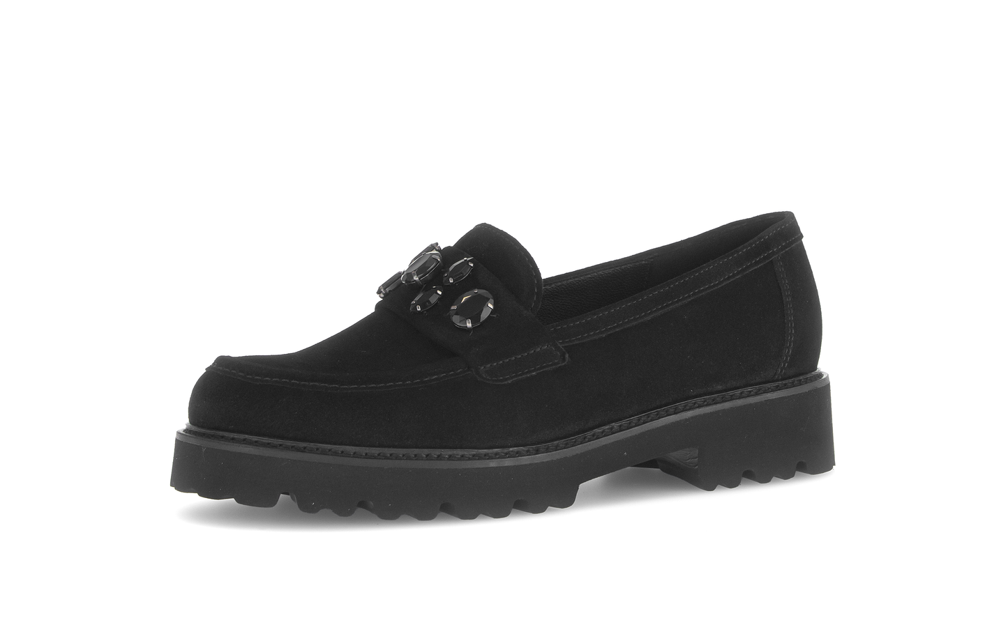 Gabor 75.241.17 Black Slip On Moccasins