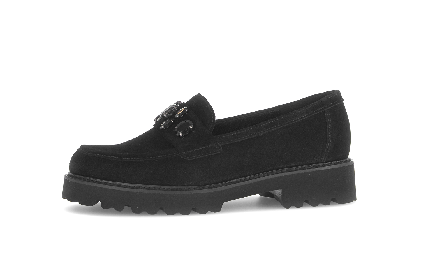 Gabor 75.241.17 Black Slip On Moccasins