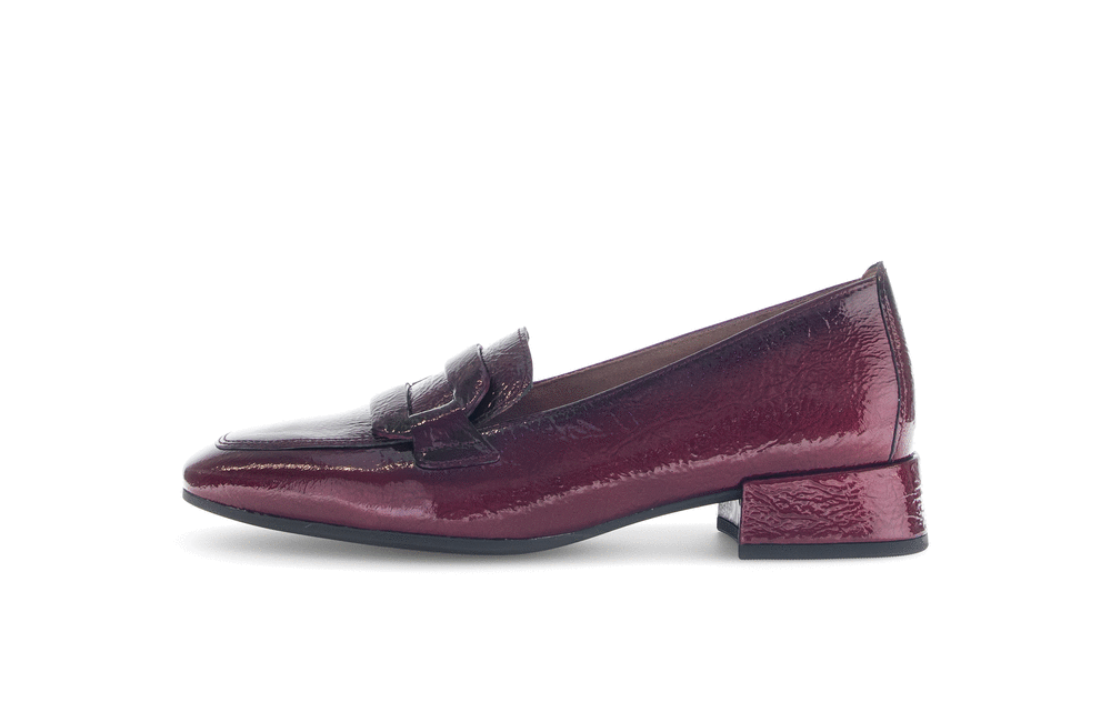 Gabor 75.261.95 Bordo Burgundy Patent Slip On Shoes