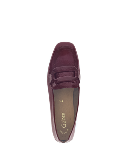 Gabor 75.261.95 Bordo Burgundy Patent Slip On Shoes