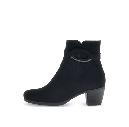 Gabor 75.523.17 Black Block Heel Ankle Boots