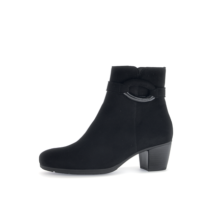 Gabor 75.523.17 Black Block Heel Ankle Boots