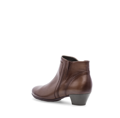 Gabor 75.638.24 Brown Block Heel Ankle Boots