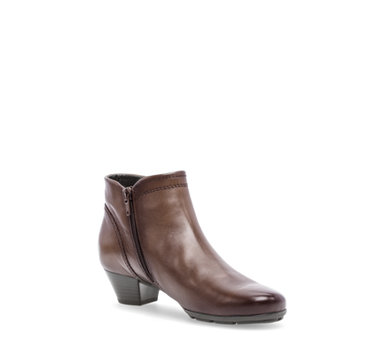 Gabor 75.638.24 Brown Block Heel Ankle Boots
