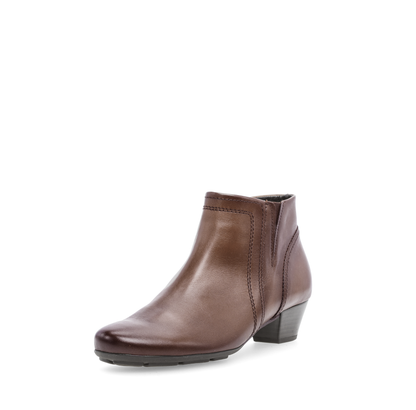 Gabor 75.638.24 Brown Block Heel Ankle Boots