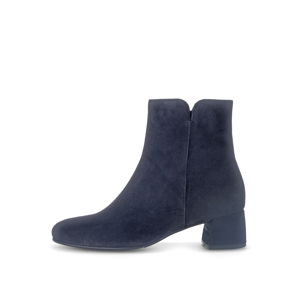 Gabor 75.680.16 Navy Block Heel Ankle Boots