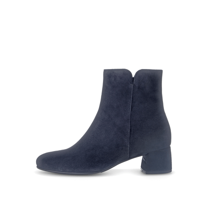 Gabor 75.680.16 Navy Block Heel Ankle Boots