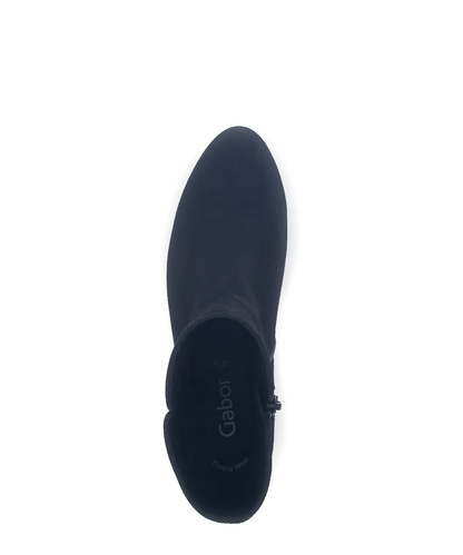 Gabor 75.680.16 Navy Block Heel Ankle Boots