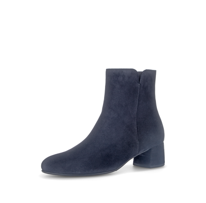 Gabor 75.680.16 Navy Block Heel Ankle Boots
