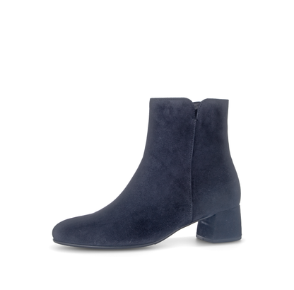 Gabor 75.680.16 Navy Block Heel Ankle Boots