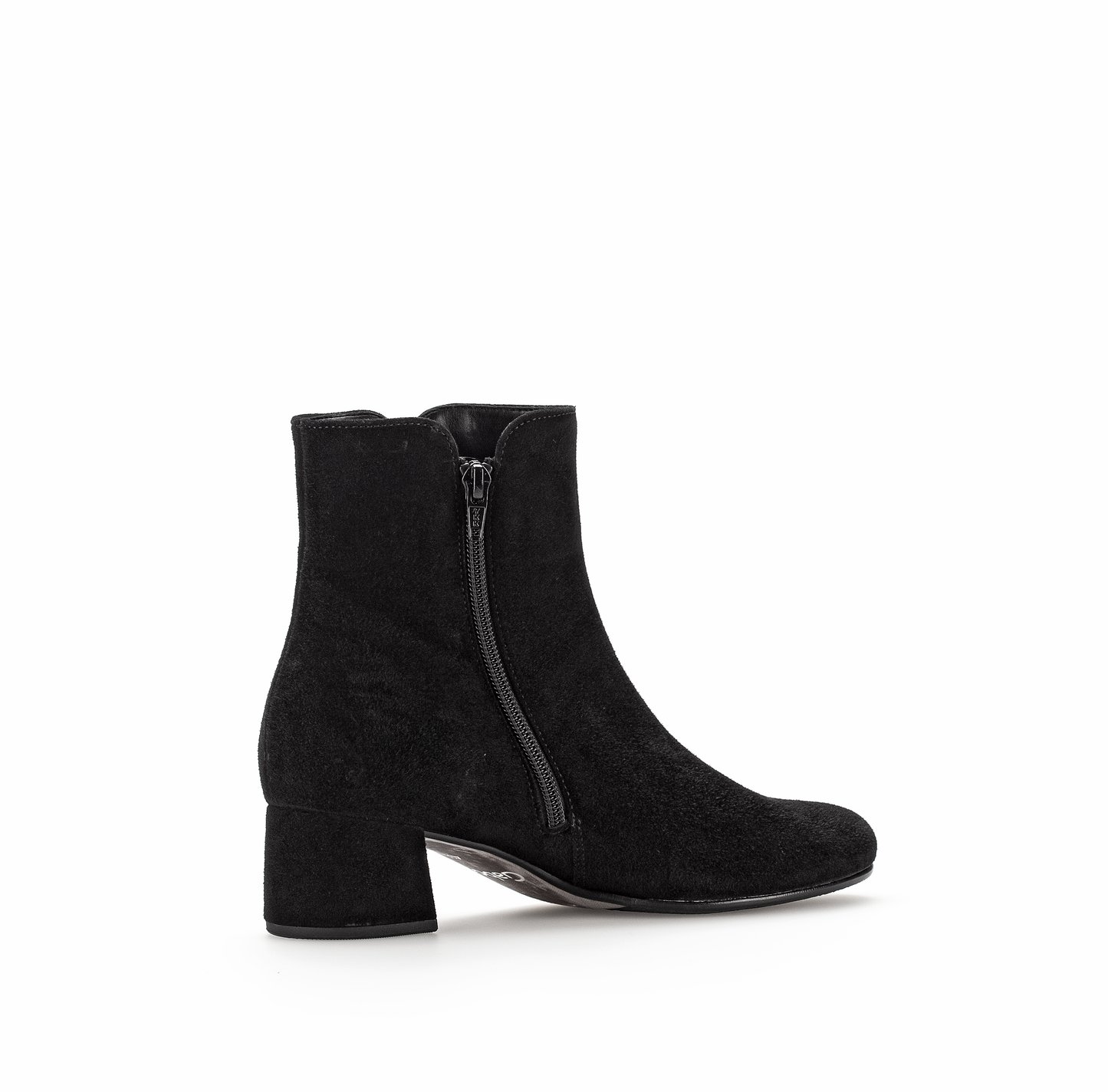 Gabor 75.680.17 Black Block Heel Ankle Boots