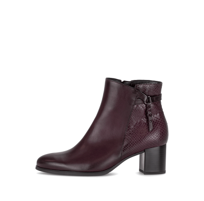 Gabor 75.692.25 Bordo Burgundy Block Heel Ankle Boots