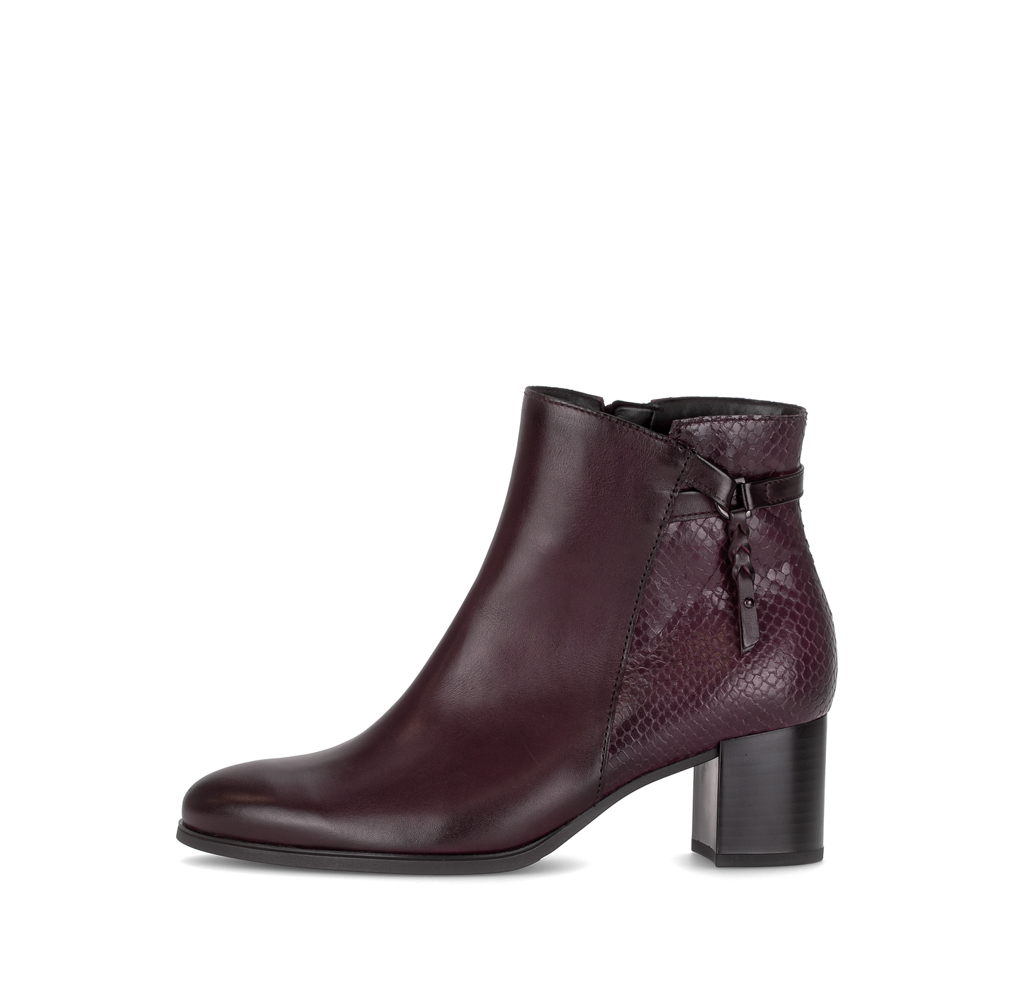 Gabor 75.692.25 Bordo Burgundy Block Heel Ankle Boots