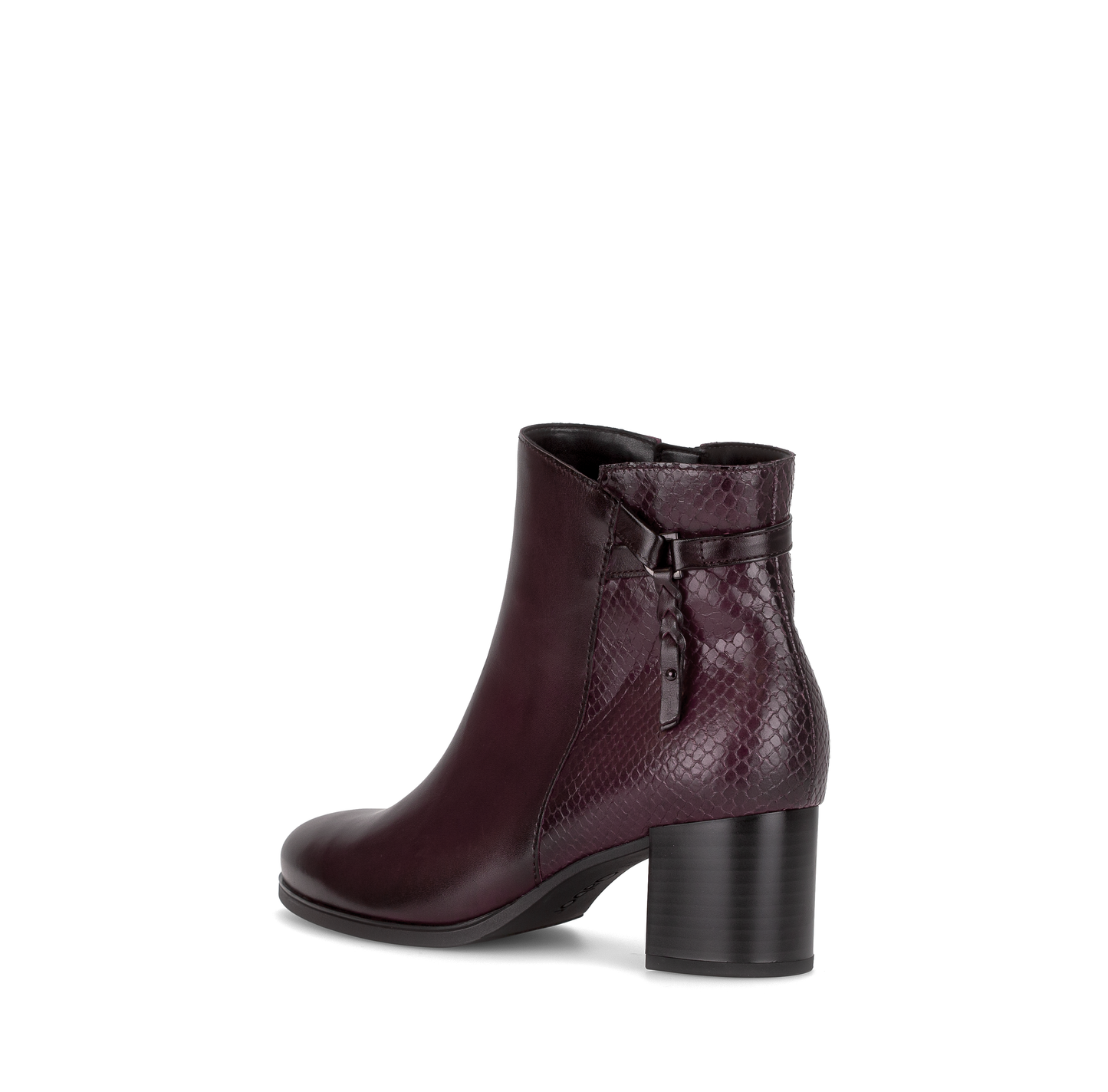 Gabor 75.692.25 Bordo Burgundy Block Heel Ankle Boots