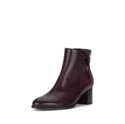 Gabor 75.692.25 Bordo Burgundy Block Heel Ankle Boots