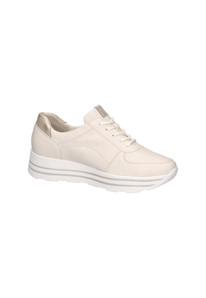 Waldlaufer 758009 207 698 H Lana H Fit Pearl & Light Gold Trainers with Zip