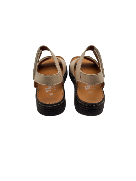 The Shoe Parlour by Phelans Shoes 759-55 Beige Velcro Sandals