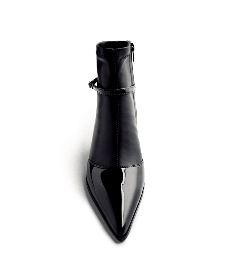 Gioseppo 76135-P Capian Black Kitten Heel Boots