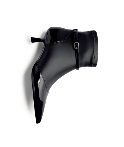 Gioseppo 76135-P Capian Black Kitten Heel Boots