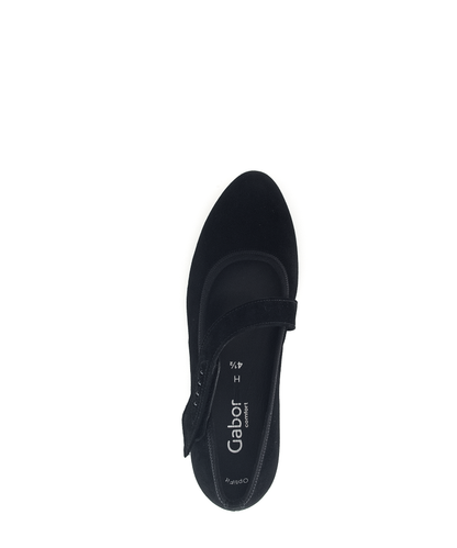 Gabor Comfort 76.149.47 Black H Fit Block Velcro Heels