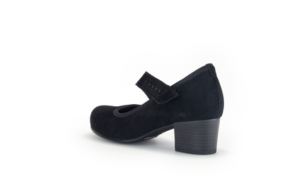 Gabor Comfort 76.149.47 Black H Fit Block Velcro Heels