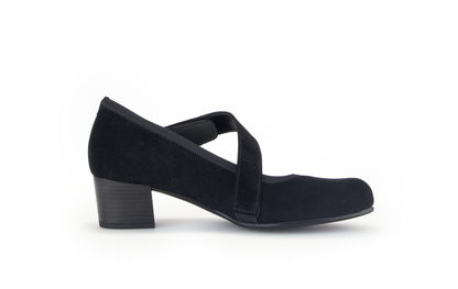 Gabor Comfort 76.149.47 Black H Fit Block Velcro Heels