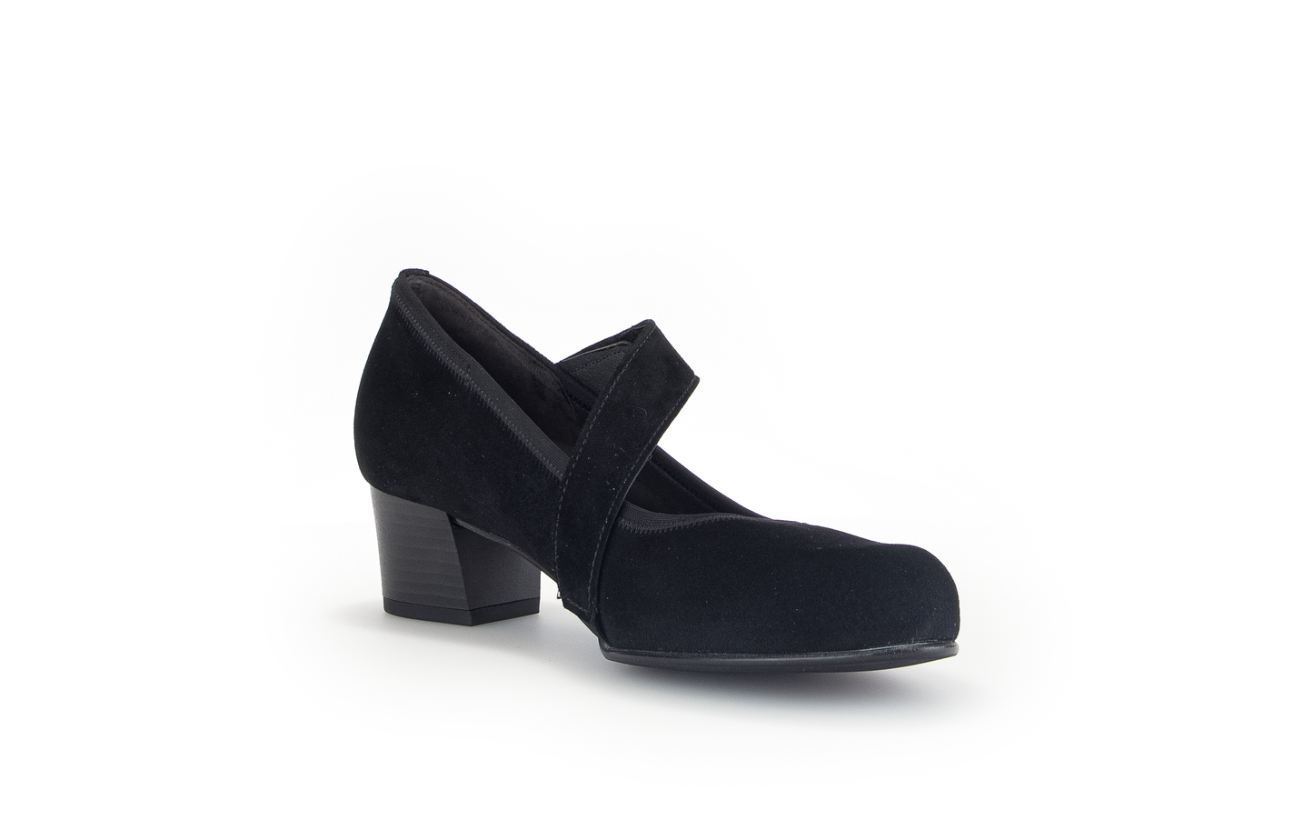 Gabor Comfort 76.149.47 Black H Fit Block Velcro Heels