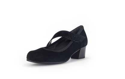 Gabor Comfort 76.149.47 Black H Fit Block Velcro Heels