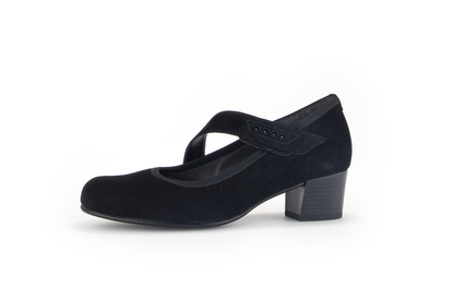 Gabor Comfort 76.149.47 Black H Fit Block Velcro Heels