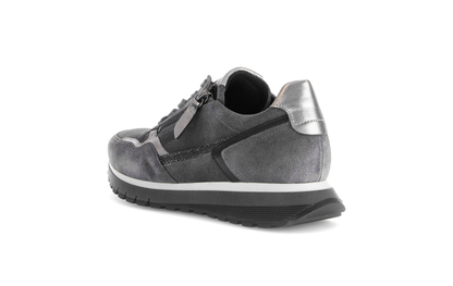 Gabor Comfort 76.378.40 Graphite Grey & Antique Silver combi H Fit Sneakers