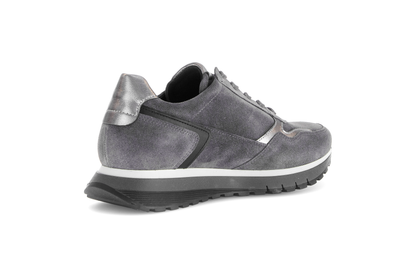 Gabor Comfort 76.378.40 Graphite Grey & Antique Silver combi H Fit Sneakers