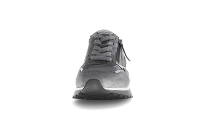 Gabor Comfort 76.378.40 Graphite Grey & Antique Silver combi H Fit Sneakers
