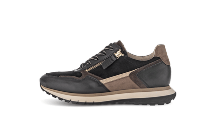 Gabor Comfort 76.378.67 Black & Gold Combi H Fit Sneakers