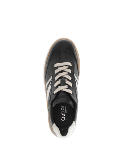 Gabor Comfort 76.475.57 Black & Latte Cream Combi G Fit Trainers
