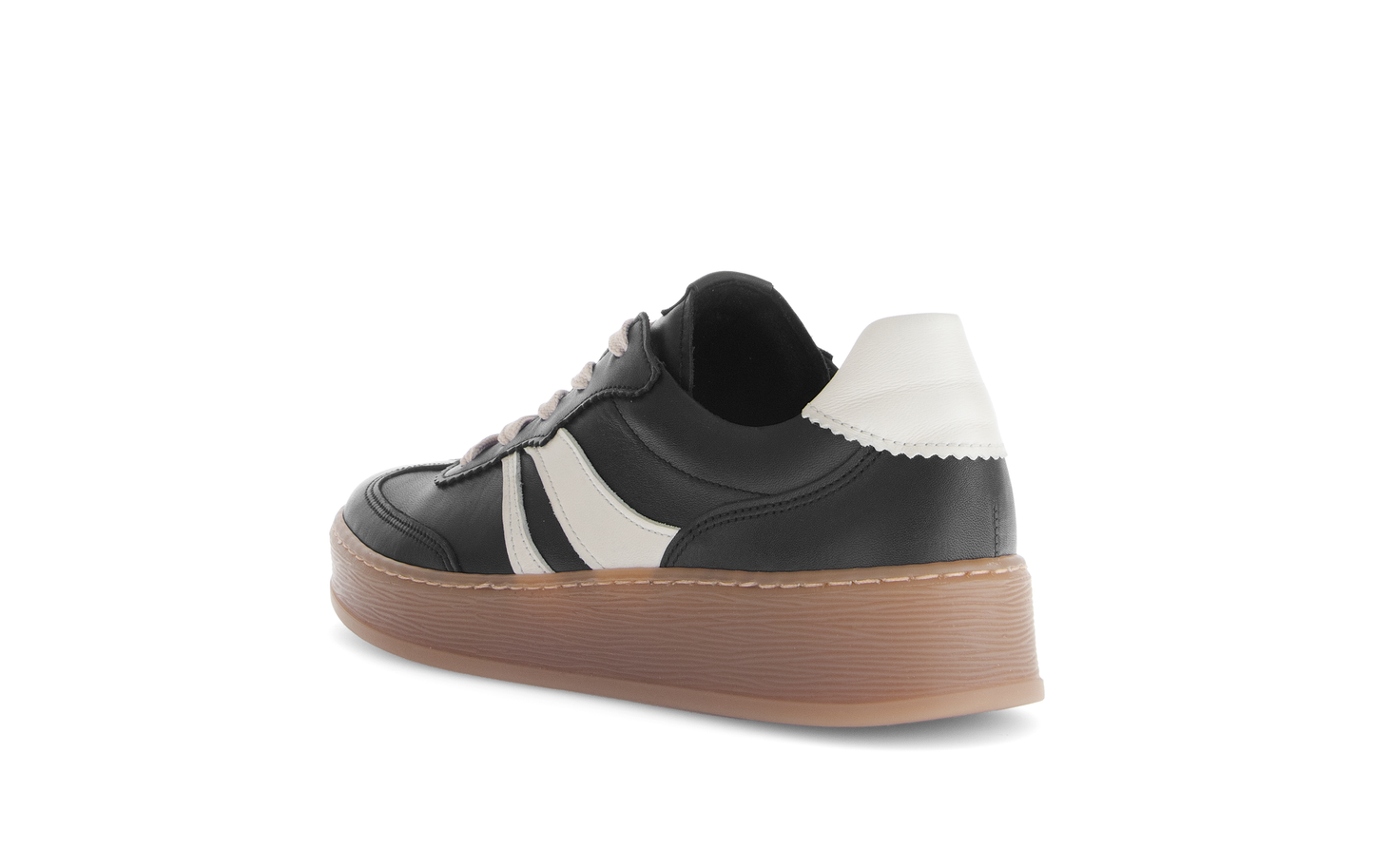 Gabor Comfort 76.475.57 Black & Latte Cream Combi G Fit Trainers