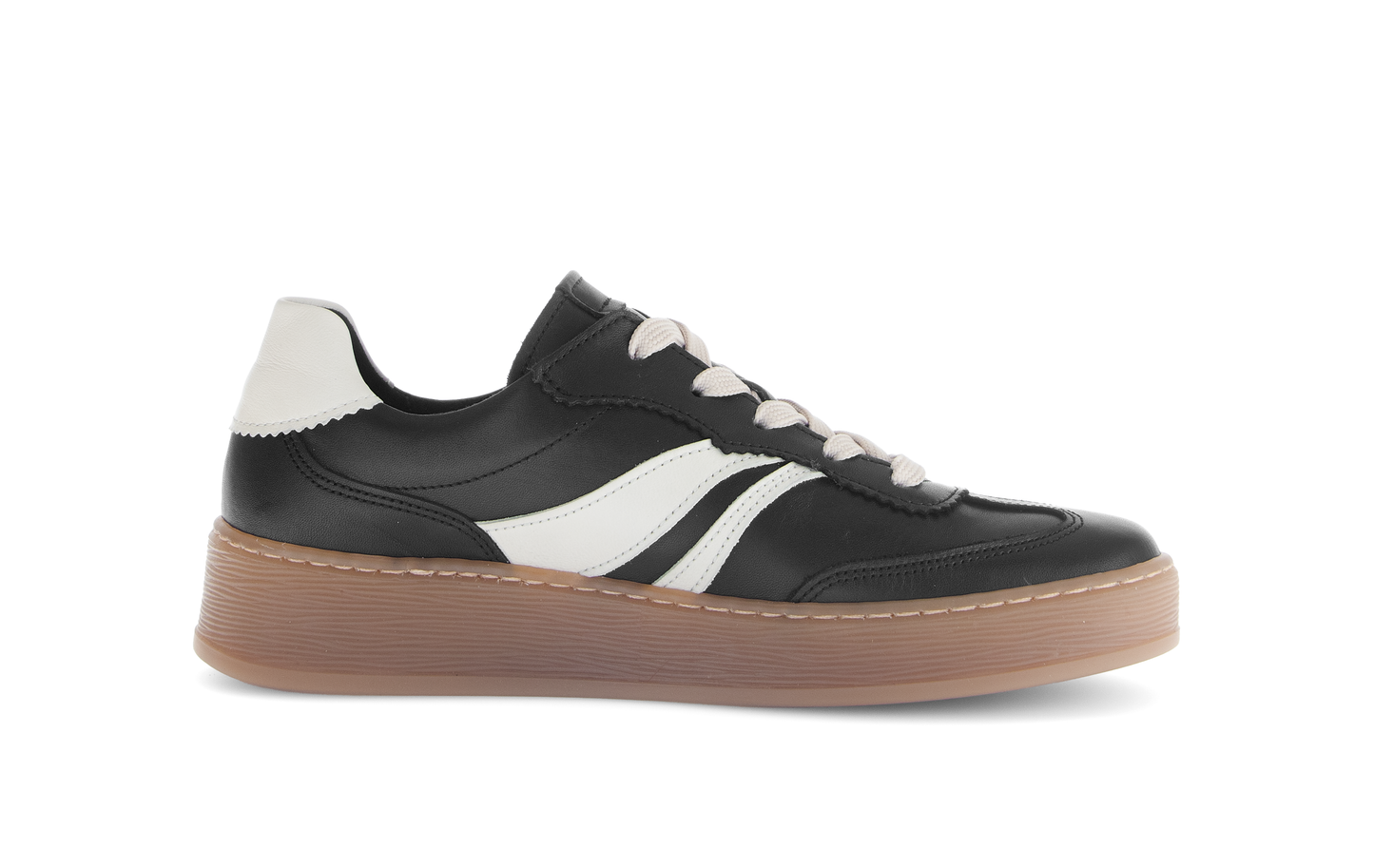 Gabor Comfort 76.475.57 Black & Latte Cream Combi G Fit Trainers